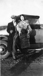 Bob Winberg and June Bundy, early to mid 1930's. The car in the background is a Hudson Essex. The Bundy family is known to have owned one (Beulah told a story about driving to town in "the old Essex"), and so this picture was probably taken around Lake City in the very early 1930's when Claus and Bob were working together in a CCC camp near there. (Original: Bob Hart, from Bob Winberg's photo album)