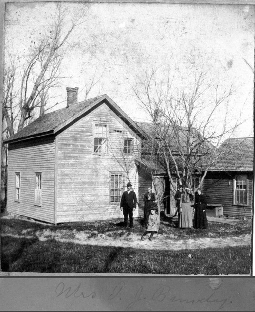 This picture is annotated on the back with "Mrs. T.J. Bundy". It could be Thomas Jefferson Bundy (brother of William) and his wife Nancy Hevener and others.