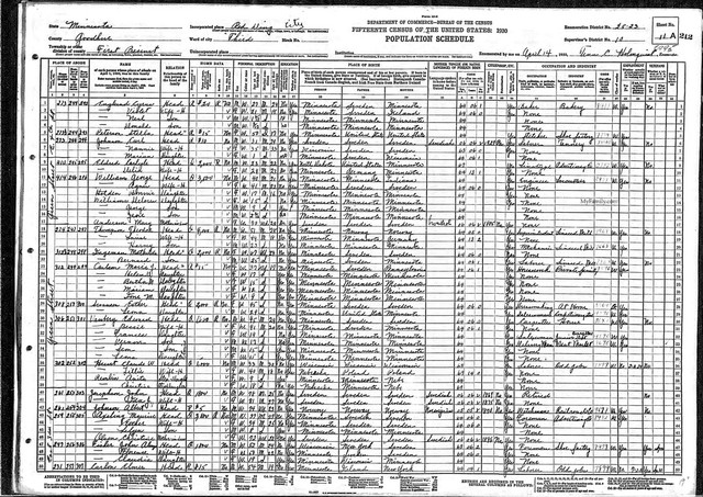 1930 Census, Minnesota, Goodhue County, Red Wing. Elmer was with his wife Martha and daughter Molly Mae living at 231 East Third St. He was working odd jobs.