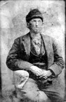 Captioned as "Unknown Man" on a Wabasha County historical website.  Since the clothing (right down to the pleating and wrinkles in the shirt) is exactly the same as in the previous portrait, the portrait was very likely painted from this photograph.