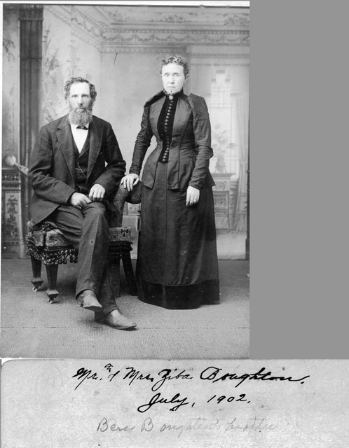 Ziba Boughton (Ben Boughton's brother), and his wife, July 1902. (Original: Mary Hundeby)