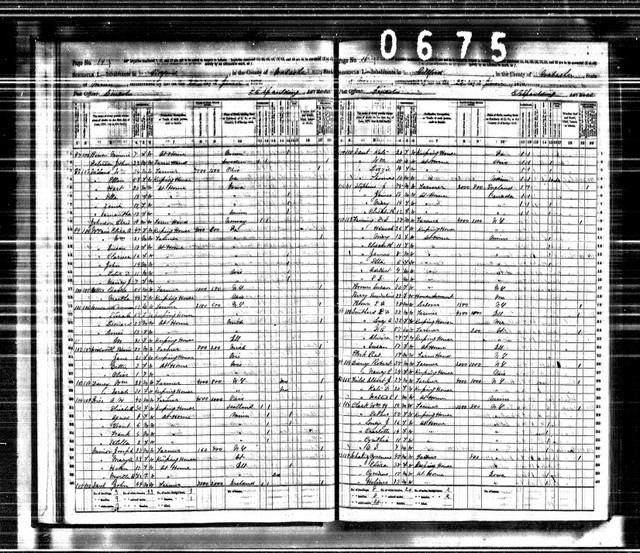 1870 Census, Minnesota, Wabasha County, Gillford Township. Using a plat map (of unknown date) of Gillford Township, we can verify that this census shows Cyrenus and family living on the land his father, David W. Whaley, transferred to him in 1863. The neighbor shown in this census, William H. Clark, is shown on the undated plat map occupying land adjacent to the land transferred to Cyrenus by his father William. Note that Uriah, brother of Cyrenus, is living next door. A history of Zumbro Falls indicates Uriah was living across the river, occupying the house he purchased from David Tibbet and operating the ferry at this time. Cyrenus helped Rye to operate the ferry.