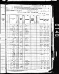 1880 Census, Minnesota, Wabasha County, Mazeppa Township, showing the family of Cyrenus Holmes Whaley. For some reason, the Whaleys gave information for two children who had passed away when very young, Martha and Nate. The two living children who had taken these names are also shown. The total number of children was 13 - those shown here, plus Lucy (who was born and died around 1863) and Edith Eliza, who was born after 1880.