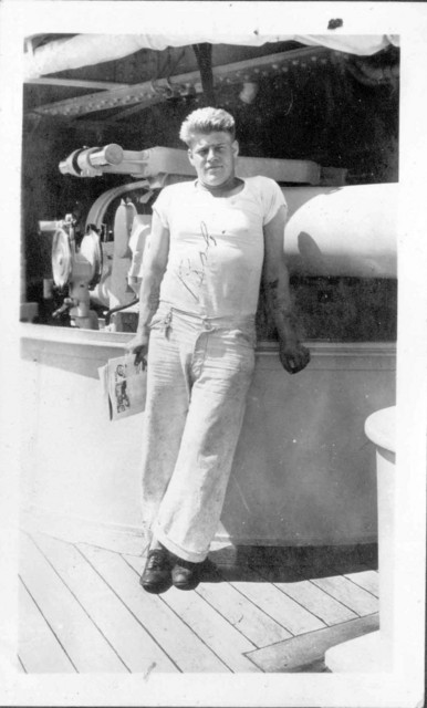 Bob Winberg, early 1930's, from Ruth (Bundy) Miller's photo album. This picture is located between the two previous photographs in her album. (Original: Joan Collinge)