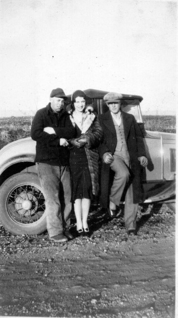 Claus Winberg, Ruth Bundy, and Bob, early to mid 1930's. (Original: Bob Hart, from Bob Winberg's photo album)