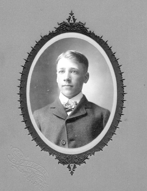 Charles Winberg, about 19 years old. (Original: Mary Hundeby)