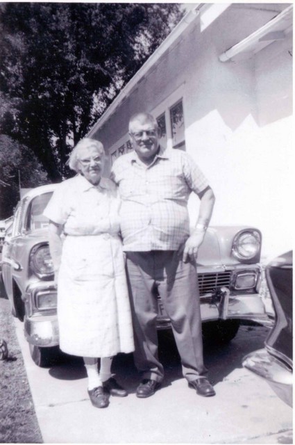 Clara and son Bob Winberg. (Original: Mary Hundeby)