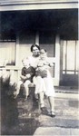 Clara (Mattson) Winberg and two sons, one of them probably Bob, since it is from his album.  (Original: Bob Hart, Bob Winberg's photo album)