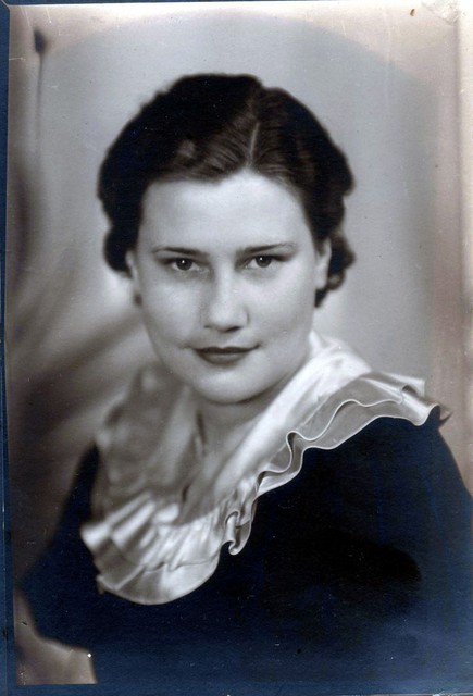 Esther Winberg's high school graduation picture. Park High School, St. Paul Park, MN, 1935. (Original: Alice Robinson)