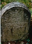 Ebenezer Hewitt's gravestone in Hewitt Cemetery, Hollywood, Clearfield County, Pennsylvania. Inscription: Hewitt, Ebenezer died June 13, 1871 in his 89th year (Original: Anne Sturgis, downloaded from findagrave.com)