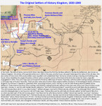 On 21 May 1830, according to MacMinn's "Genealogical History of Hickory Kingdom," John Bundy and others took advantage of a new road to move to the area then called Hickory Kingdom, the Bundy Settlement, or the Boone Mountain Settlement, and today called Sabula. This map of the area around modern-day Hickory Road uses references provided by Jennie Smith Dixon in her book "The Hills of Home" to show where the first few settlers built their homes upon arriving in 1830. (Original: Bob Hart)