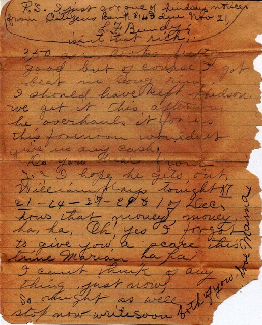 Letter Lucy Bundy to Girls 17 November 1928 Page 2