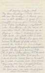 Letter Lucy Bundy to Lindsay Bundy 30 July 1949 Page 1