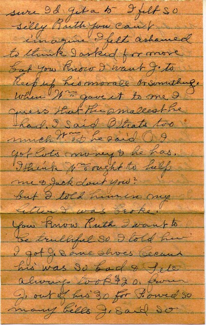 Letter Lucy Bundy to Ruth Bundy 14 April 1953 Page 4