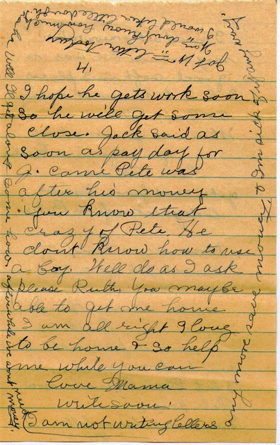 Letter Lucy Bundy to Ruth Bundy 14 April 1953 Page 7