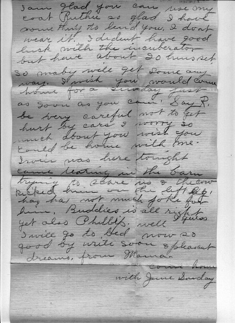 Letter Lucy Bundy to Ruth Bundy April 1926 page 2