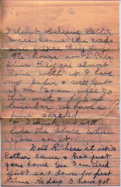 Letter Lucy Bundy to Ruth Bundy Easter 1927 Page 4