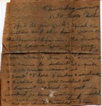 Letter Lucy Bundy to Ruth Bundy circa Oct 1926 Page 1