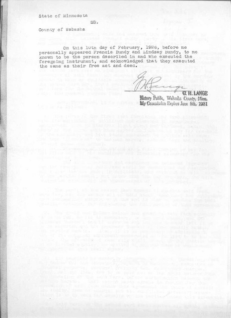 10 February 1926: Francis rented his farm out to Lindsay under terms spelled out in this agreement. Page 3