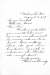 16 August 1927: Letter from Marian supporting Lucy's petition, but for $100 instead of $150.