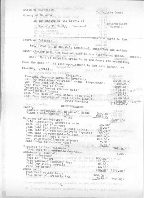 31 May 1930: Intermediate Account, Page 1
