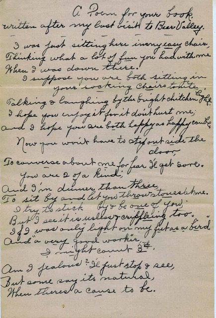 Lucy Bundy Poem A Poem For Your Book Page 1 (Original: Joan Collinge)
