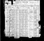 1900 Census, Minnesota, Wabasha County, Chester Township. First on this census, we see Bony Jerry and Josie, who lived quite close to the Boughtons. When you reach Ben Boughton, you can see Ben and Ida, then an unknown. The last two lines of the page are for two people whose names are illegible. The first one, born 2/1879 must be Lucy Whaley, as the birth month/year match, and she was raised by the Boughtons and did not marry Francis Bundy until 1901. The second one, born 9/1863 can only be Francis Foster Bundy (birth month/year match), because of the next page.....