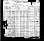 .....the next page...1900 Census, Minnesota, Wabasha County, Chester Township. This page, immediately following the previous one, shows Bertha, the first wife of Francis Bundy, and their children, Lindsey and Esther.

So, Francis met Lucy by living right next to her with his first wife, Bertha Segar (who was the sister of Ida Segar, Ben Boughton's wife). 